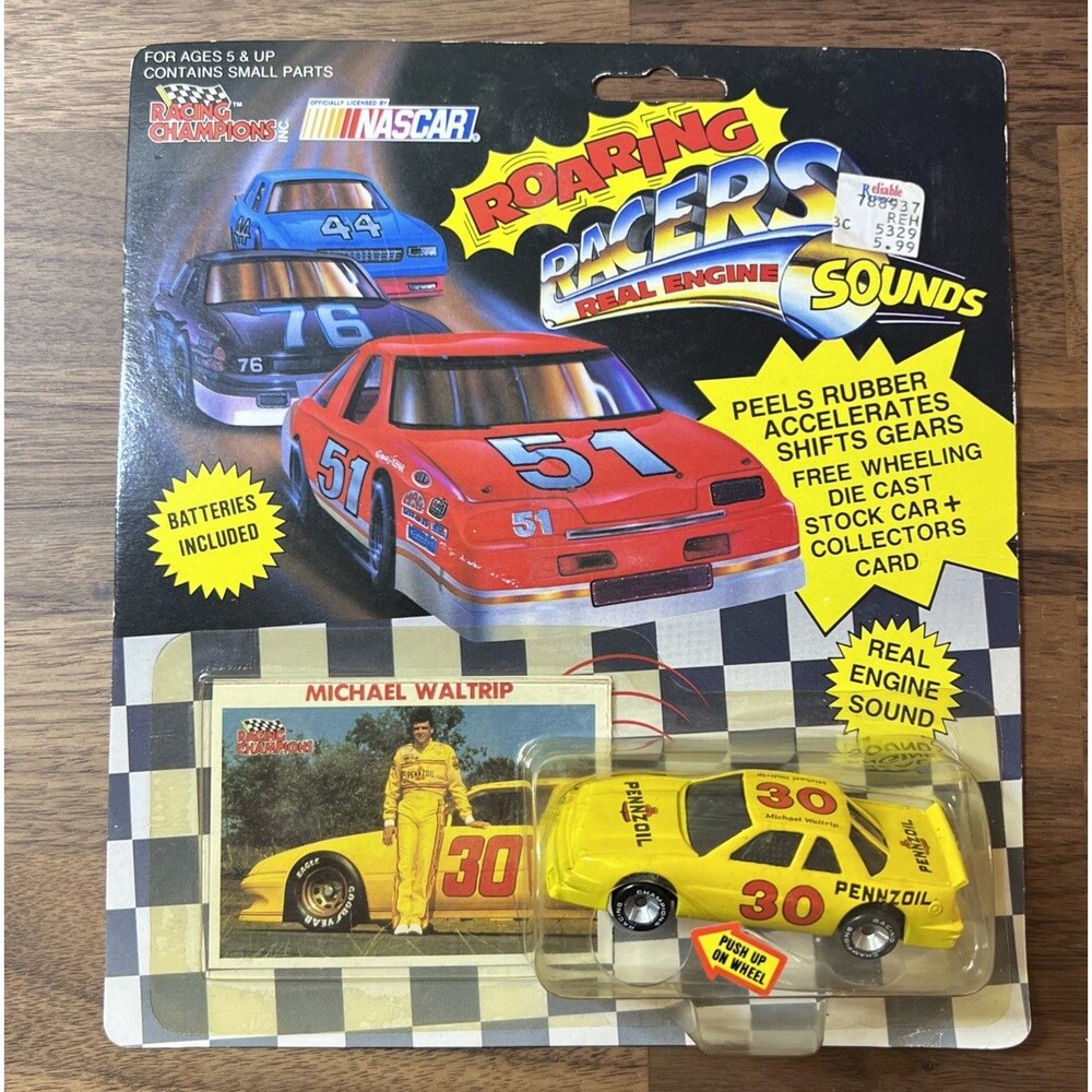1990 RACING CHAMPIONS "ROARING RACERS" Michael Waltrip #30 NOS!
